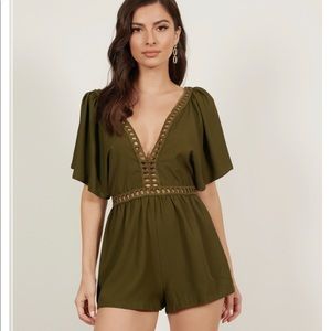 Tobi Olive Romper